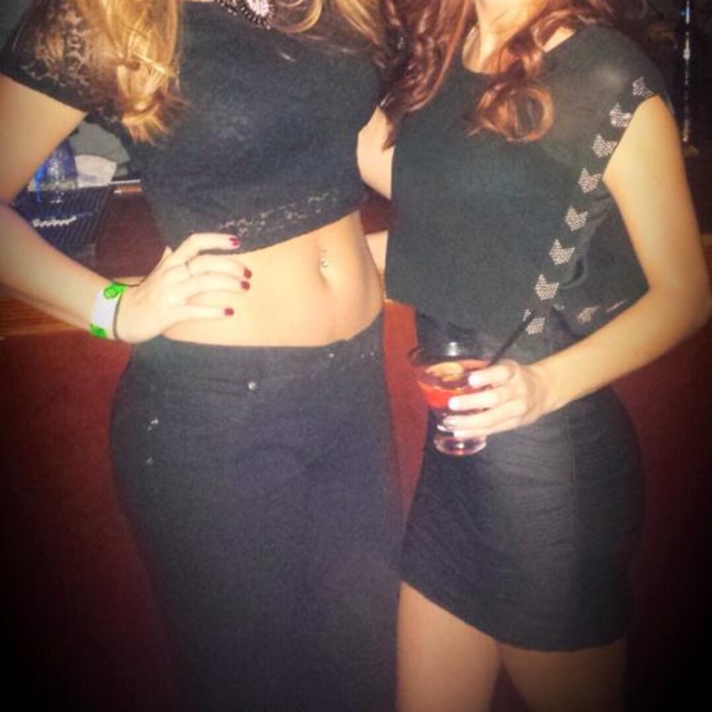 black mini dress